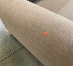 Open Box: PB Comfort Roll Arm Grand Sofa (92"), 2X1, Memory Foam Cushions - Performance Rustic Linen Walnut