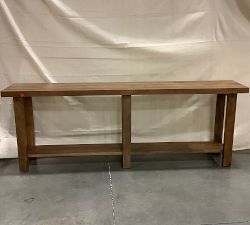 Open Box: Reed Grand Console Table (84") - Antique Umber
