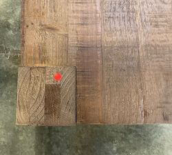 Open Box: Rockport Rectangular Reclaimed Wood Side Table (24") - Cocoa Brown