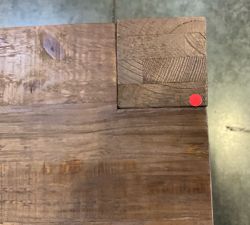 Open Box: Rockport Rectangular Reclaimed Wood Side Table (24") - Cocoa Brown