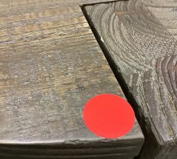 Open Box: Rockport Round Coffee Table, Small (34") - Cocoa Brown