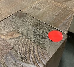 Open Box: Rockport Round Coffee Table, Small (34") - Cocoa Brown