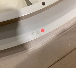 Open Box: Toscana Round Extendable Dining Table (60"-78"W, Seats 6-8)  Seadrift