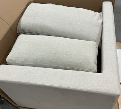 Open Box: Westwood Square Arm Deep Seat Right Armchair - Performance Rustic Linen Parchment