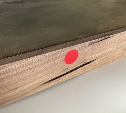 Open Box: You Said I Am The Sea by Aileen Fitzgerald (40"W x 32"H) - Rustic Walnut Floater Frame