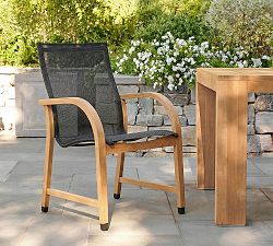 Newark Sling Outdoor Dining Chairs, Set of 4