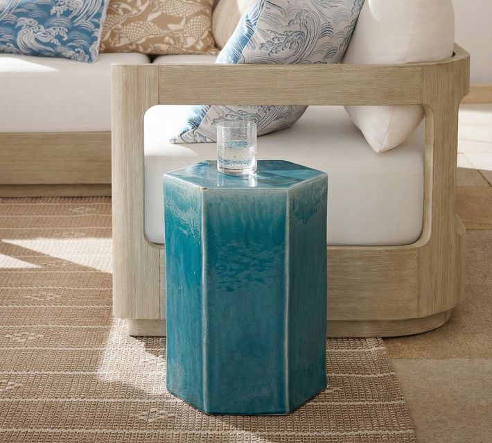 Croft Ceramic Outdoor Side Table (12