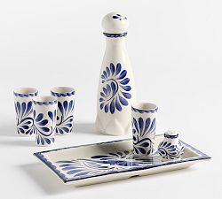 Puebla Porcelain Tequila Set