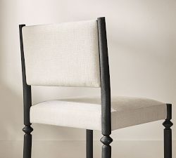 Estelle Upholstered Metal Stool