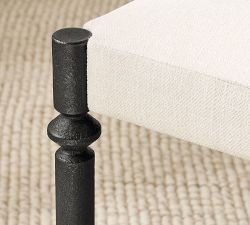 Estelle Upholstered Metal Stool