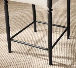 Estelle Upholstered Metal Stool