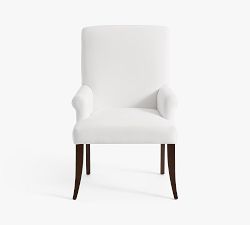 PB Comfort Roll Upholstered Dining Armchair