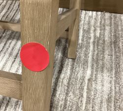 Open Box: Classic Upholstered Counter Stool (24") - Sunbrella Performance Herringbone Oatmeal, Seadrift