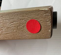 Open Box: Fenton Leather Counter Stool (24") - Signature Chalk, Seadrift