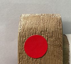 Open Box: Fenton Leather Counter Stool (24") - Signature Chalk, Seadrift