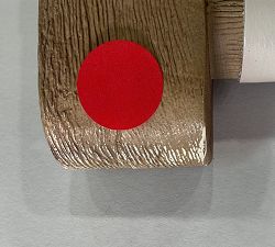 Open Box: Fenton Leather Counter Stool (24") - Signature Chalk, Seadrift