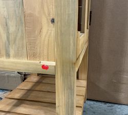 Open Box: Rustic Reclaimed Wood Storage Cabinet - Wax Pine