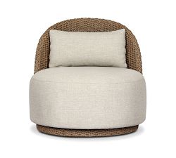 Sherry Outdoor Woven Swivel Chair
