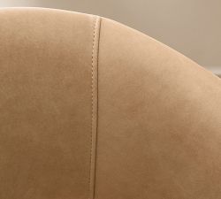 Baldwin Leather Swivel Stool