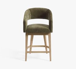 Baldwin Upholstered Swivel Stool