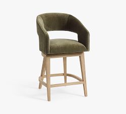 Baldwin Upholstered Swivel Stool