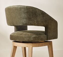 Baldwin Upholstered Swivel Stool