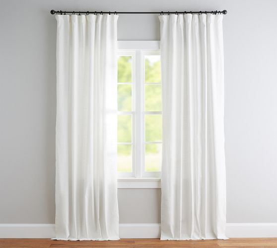 Emery Linen Blackout Curtain by Pottery Barn