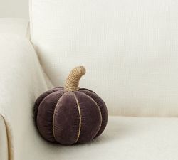 Velvet Pumpkin Shaped Pillow
