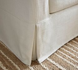 York Roll Arm Slipcovered Chair