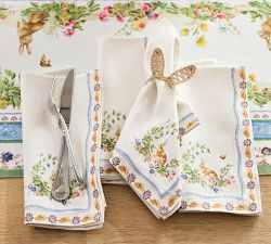 Botanical Bunny Cotton Napkins - Set of 4