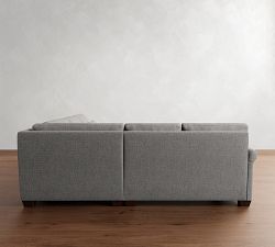 York Roll Arm Deep Seat 3-Piece L-Shaped Sectional (99")