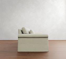 York Roll Arm Deep Seat Slipcovered Side Sleeper Sofa (97")
