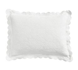 Abigail Scalloped Textured Shams