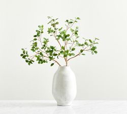 Faux Green Leaf Branch