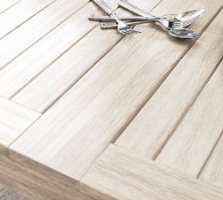 Indio Eucalyptus Extendable Outdoor Dining Table (61"-86")