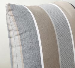 Sunbrella® Milano Striped Outdoor Lumbar Pillow