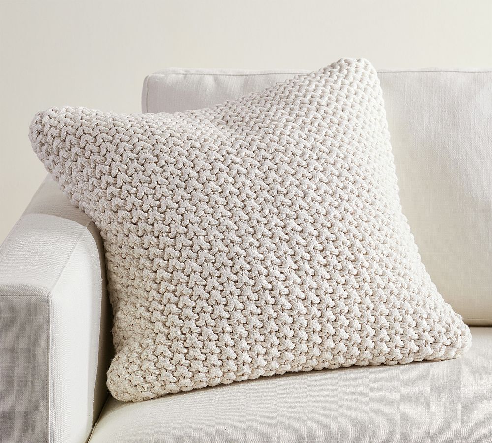 Bayside Seed Stitch Pillow Cover by Pottery Barn