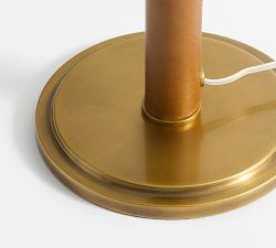Chambers Leather Adjustable Floor Lamp (56")