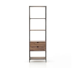 Graham Open Bookcase with Drawers (24")