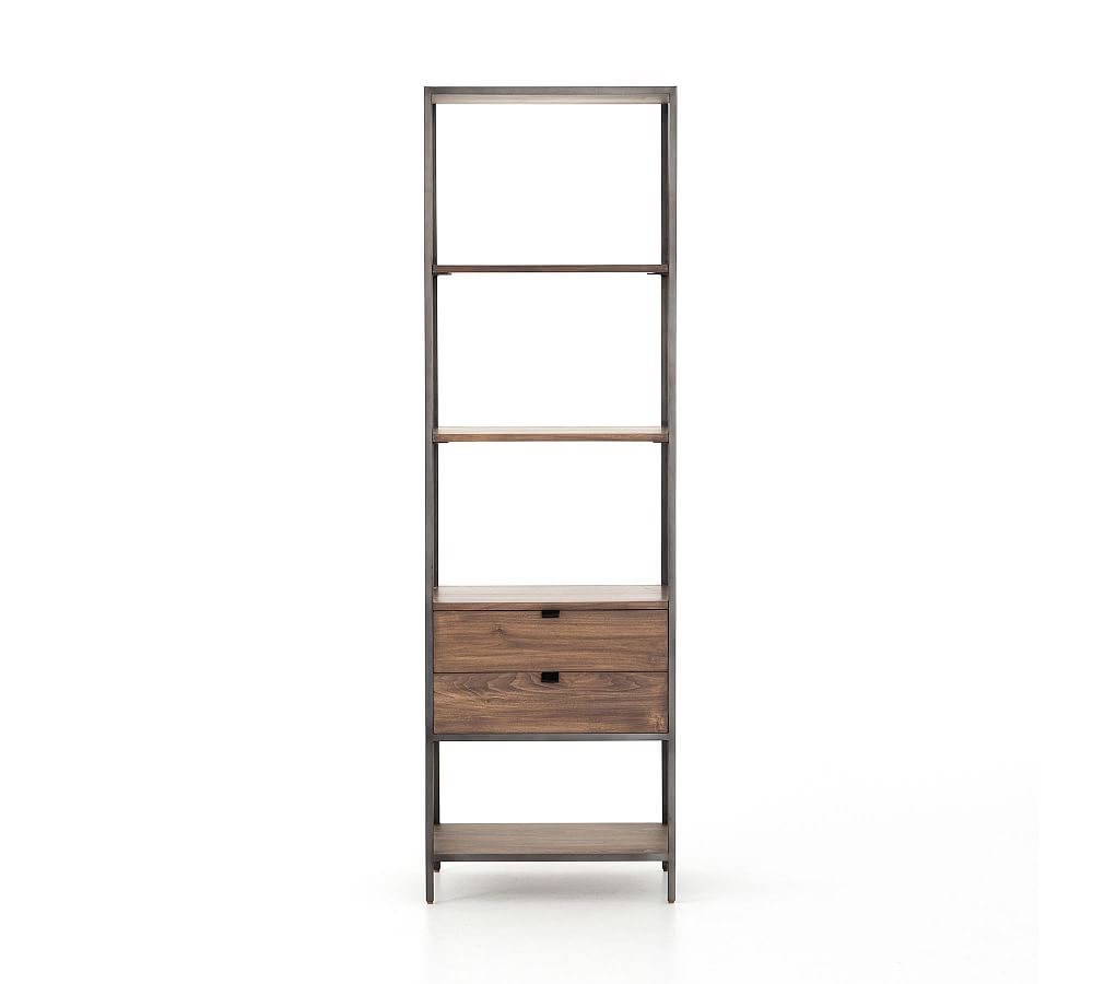Graham Open Bookcase with Drawers (24") by Pottery Barn