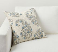 Jolyn Paisley Embroidered Pillow Cover