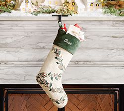 Lit Embellished Stocking