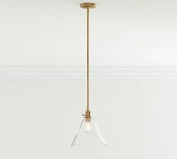 Flared Glass Pole Pendant (7"-11")