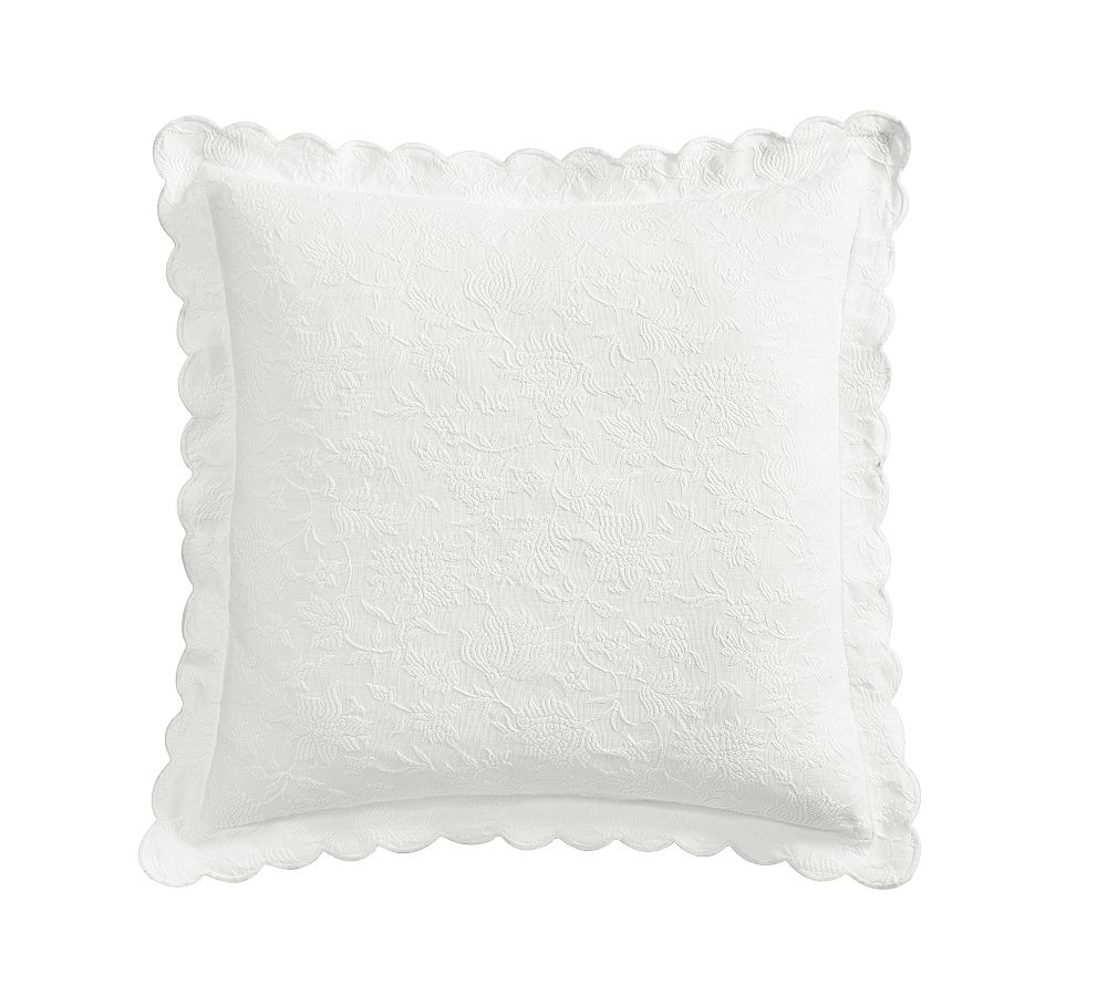 Abigail Scalloped Textured Shams - Euro