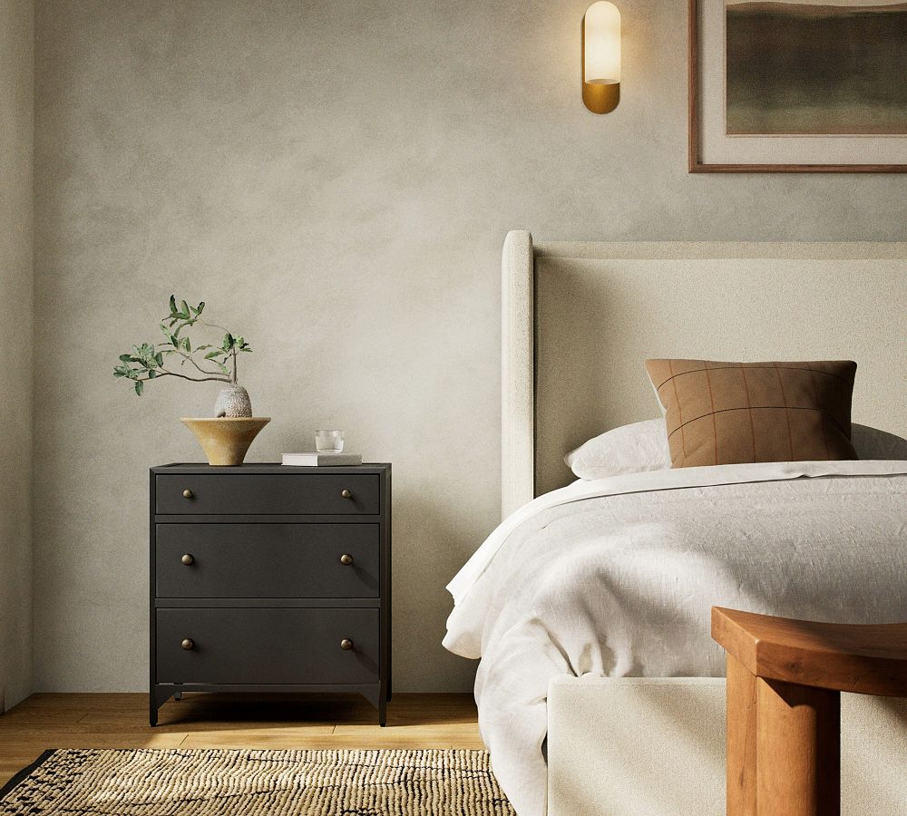 Harmon Metal Nightstand (23.5"-28") by Pottery Barn