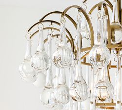 Helena Crystal Teardrop Chandelier (16")