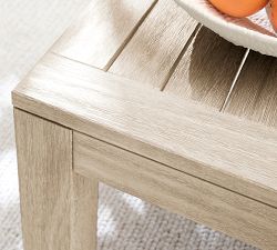 Indio Eucalyptus Square Outdoor Side Table (21")