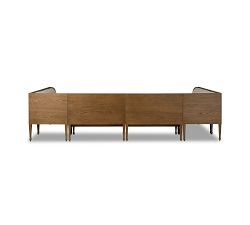Montana Oak Dining Banquette (129")