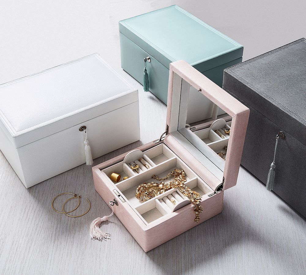 Mckenna Personalized Jewelry Box | Pottery Barn Mckenna Personalized Jewelry Box | Pottery Barn