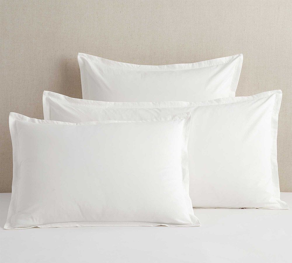 Spencer Washed Organic Percale Sham by Pottery Barn